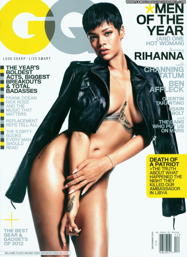Rihanna Gq Magazine Private Celebrity Magazine Topless Posing Hot