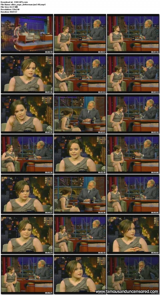 Ellen Page Letterman Celebrity Beautiful Nude Scene Sexy