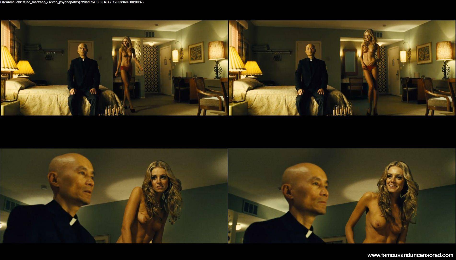 Seven Psychopaths Christine Marzano Celebrity Nude Scene Sexy Beautiful